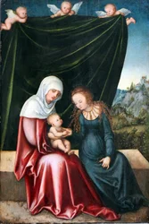 Saint Anne with the Virgin and Child on the Stone Bench